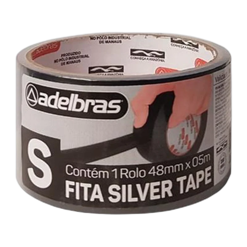 FITA ADESIVA SILVERT. ADELBRAS 48X05M PT