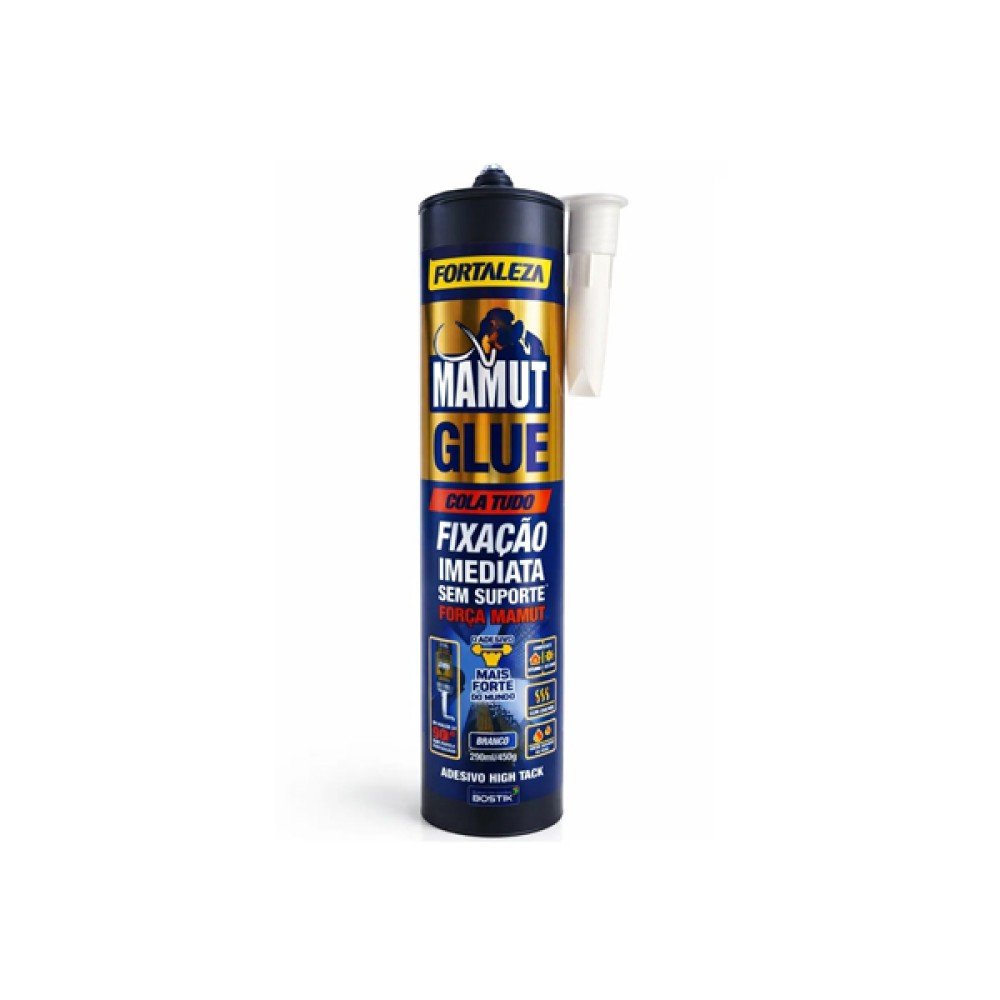 ADESIVO HIGH TACK MAMUT GLUE FORTALEZA BRANCO 450G